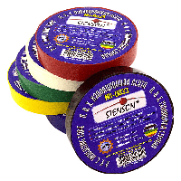 Ізострічка STENSON асорті 10 м * 10 шт. (Упаковка) оригінал, вінілова ізоляційна стрічка стінсон MN-0023