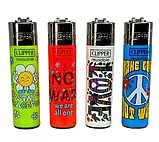 Запальничка CLIPPER REUSABLE CP11R (ВЕЛИКА) з принтом (48шт/уп), фото 5