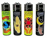 Запальничка CLIPPER REUSABLE CP11R (ВЕЛИКА) з принтом (48шт/уп), фото 7