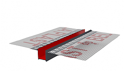 Рустовочний профіль колір графіт Bella Plast BP11 20х20мм ПВХ із сіткою руст (боні) для фасаду 20мм на 20мм 3 метри упак. 20 штук