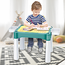 Столик універсальний Banbao 9090 5 в 1 навчальний та для складання конструктора з двома ящиками (SB)