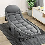 Компактне розкладне ліжко 200 x 66 x 30 см Кемпінгове туристичне ліжко, фото 4