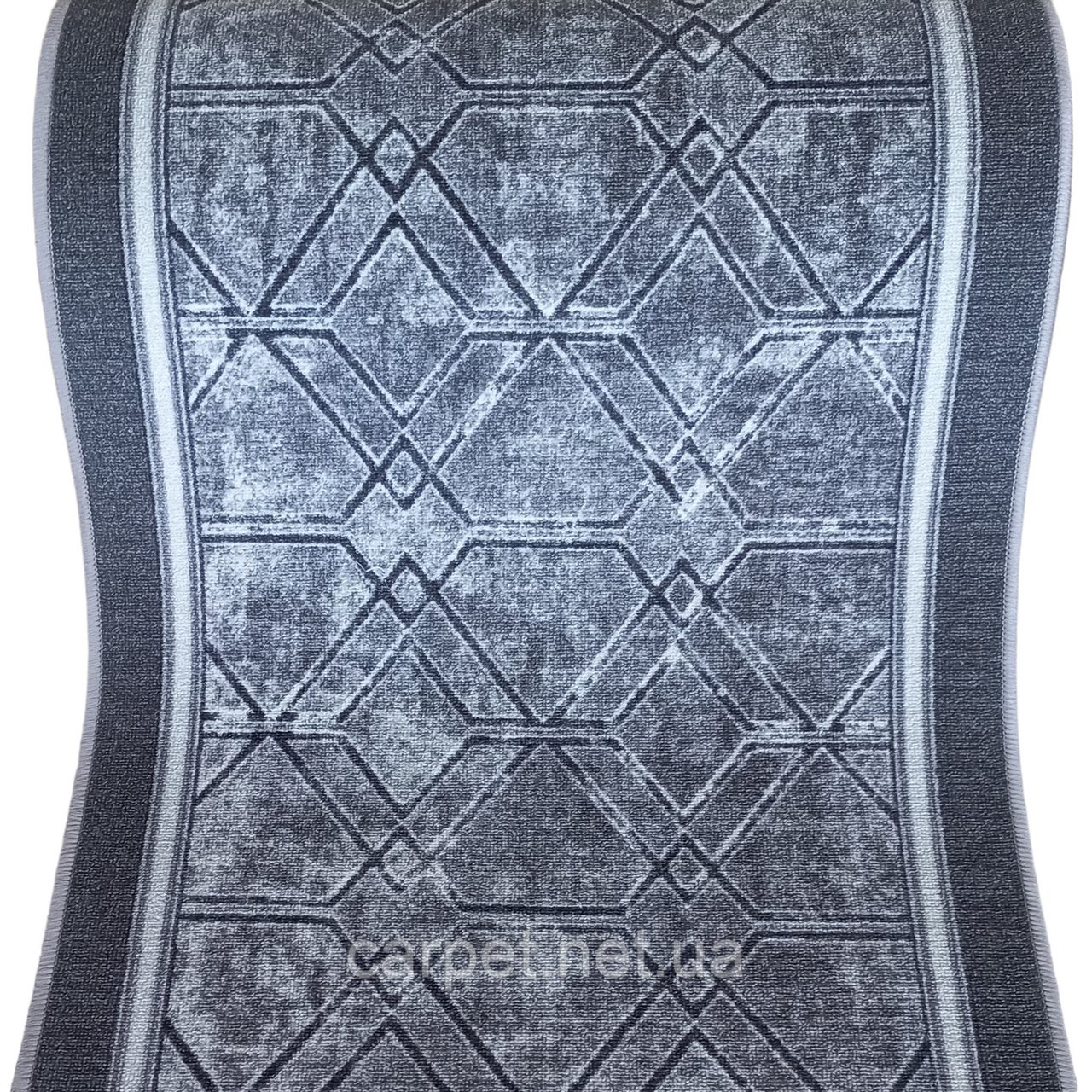 Килимова доріжка Dinarsu Spase Grey сіра шириною 150 см, фото 1