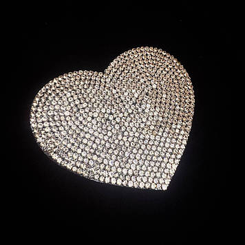 Термо- наліпка "Серце" (розмір 6х5см ) колір Lt peach