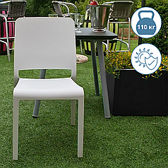 Стілець садовий пластиковий Keter Charlotte Deco Chair Пластикові стільці для дачі Стільці для двору Стільці меблі для дому