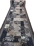 Килимова доріжка Dinarsu Fiori коричнева шириною 80 см, фото 2