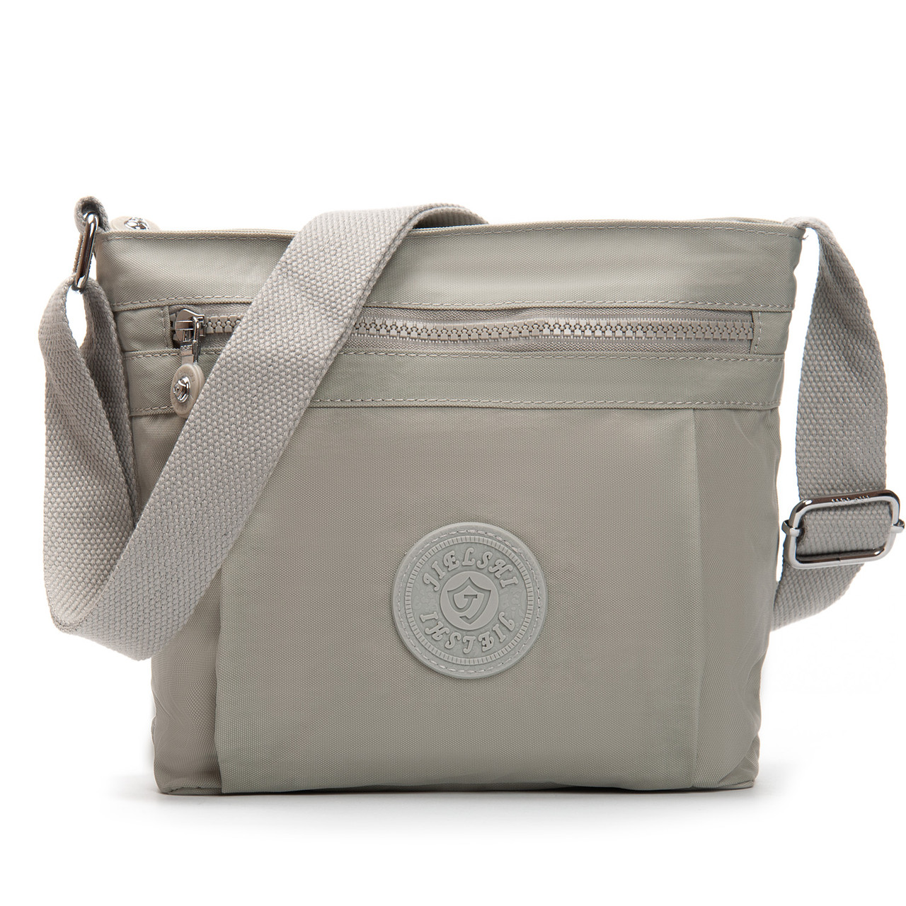 Сумка жіноча крос-боді текстильна поліамід Jielshi 1916 beige, фото 1