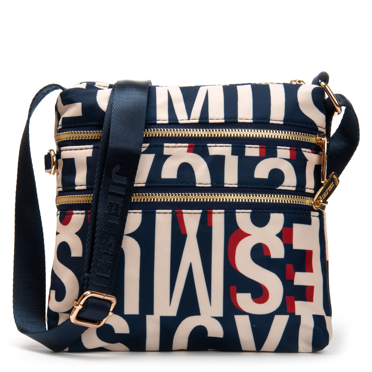 Сумка жіноча крос-боді текстильна поліамід Jielshi 2610-2 blue letters, фото 1