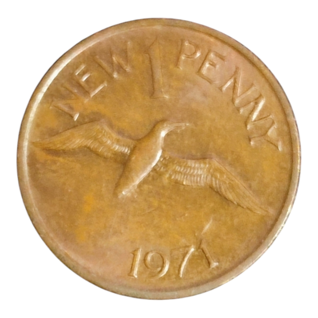 Гернсі 1 новий пенні, 1971
