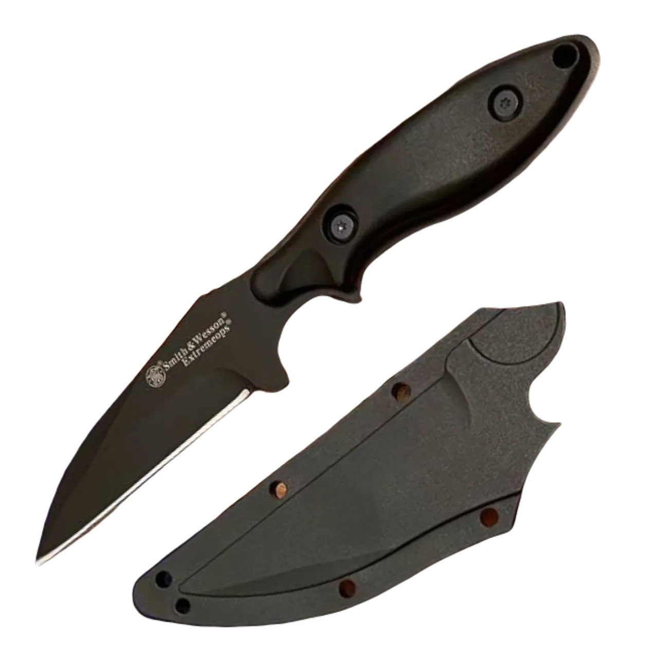 Тактичний мисливський ніж Smith&Wesson 497 із Чохлом 20см Black (7_02195)