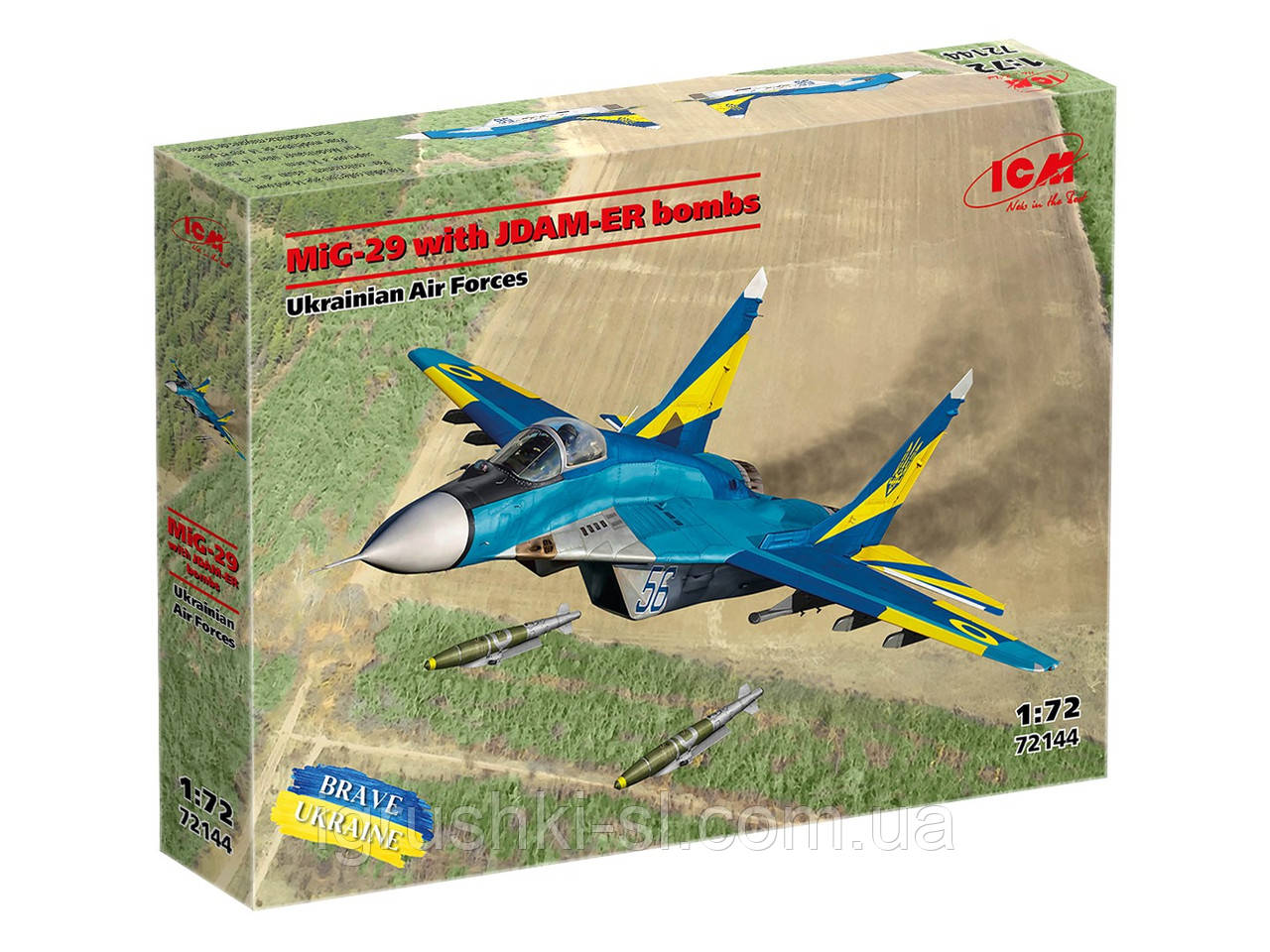 Збірна модель (1:72) Український винищувач МіГ-29 з бомбами JDAM-ER