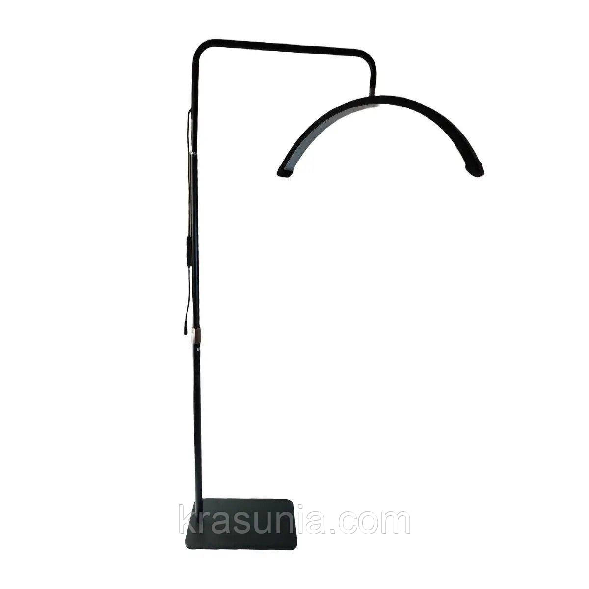 Безтіньова Led лампа для бьюті майстра Smart Moon Light HD-M6X, 50 Вт, чорна, фото 1