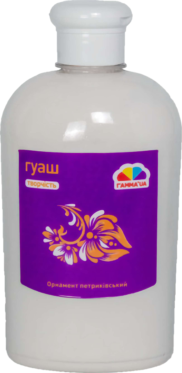 Гуаш художня (500мл, біла) ГАММА’UA Творчість 404211