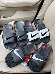 Чоловічі тапки Nike шльопанці Найк чорні шльопанці сланці літні