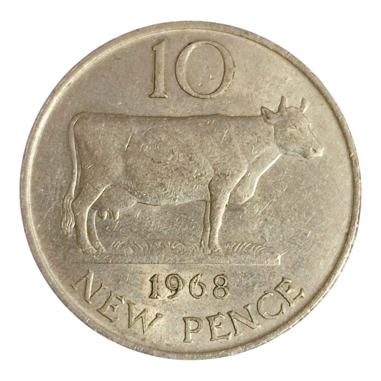 Гернсі 10 нових пенсів, 1968
