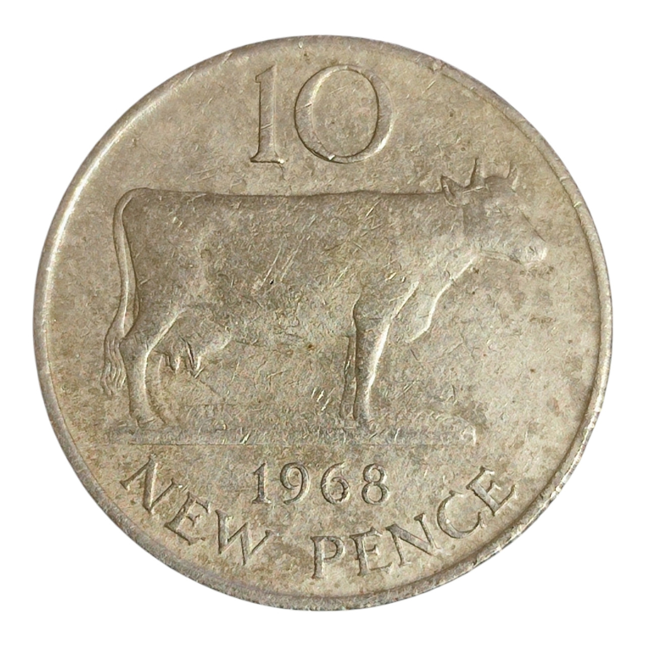 Гернсі 10 нових пенсів, 1968