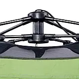 Намет автоматичний 2-місний зелений 2×1,5 м — похідна палатка для кемпінгу, відпочинку, риболовлі, фото 4