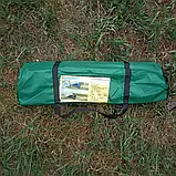 Намет туристичний 2-місний, зелений, розмір 2×1,5 м, палатка для кемпінгу, компактний туристичний намет, фото 6