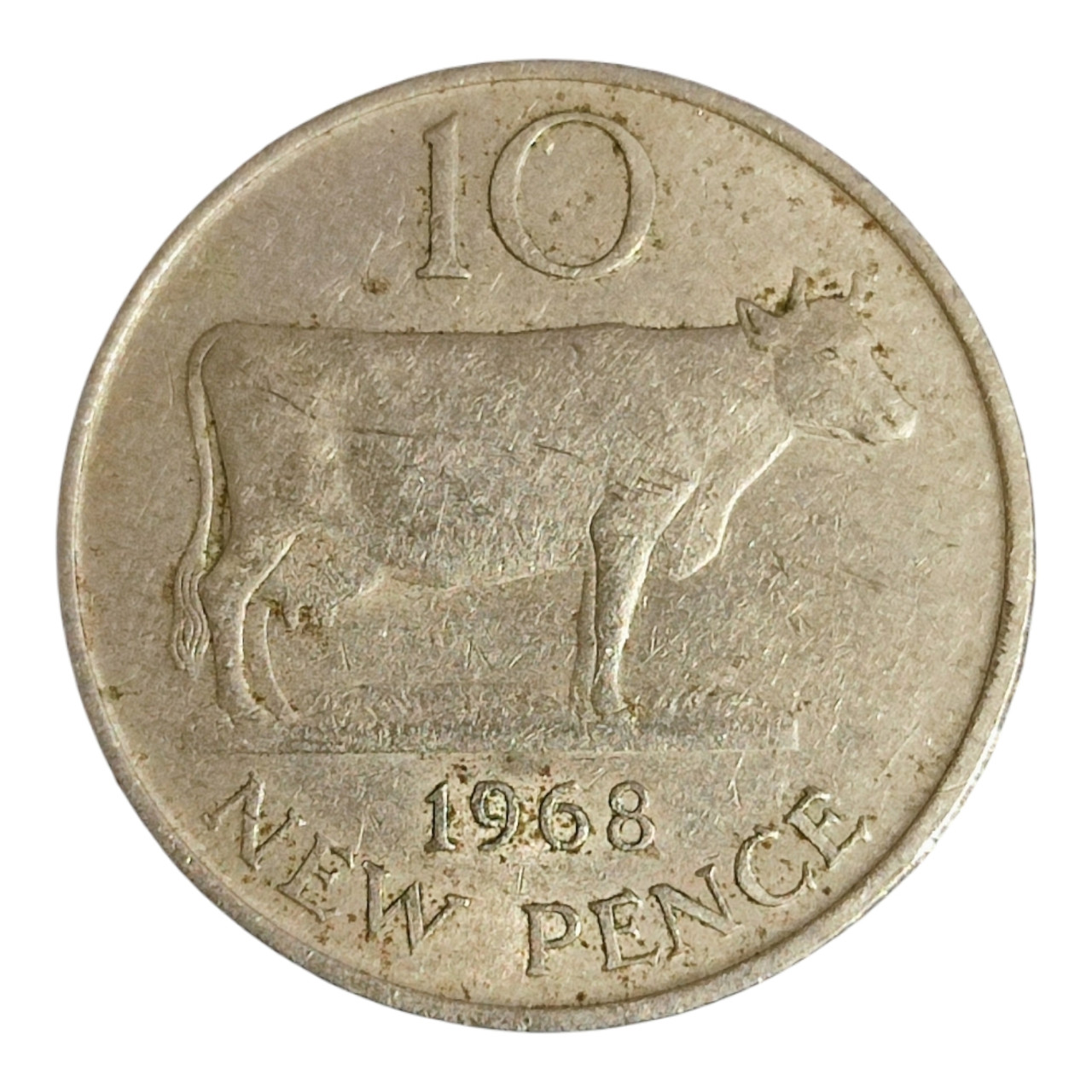 Гернсі 10 нових пенсів, 1968