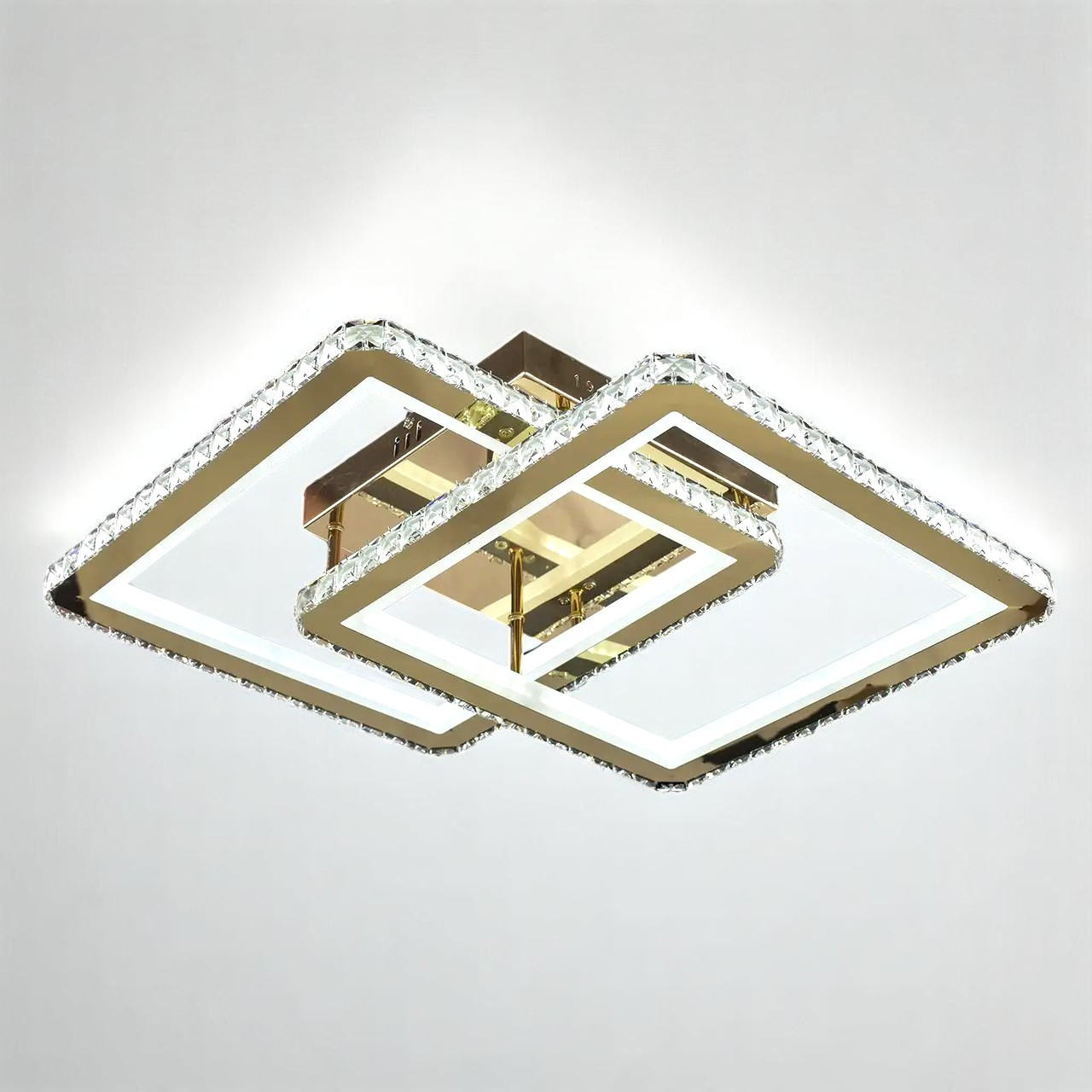 Люстра світлодіодна з кришталем 160 W на 20 кв.м. SY-19381/2 GD, фото 1