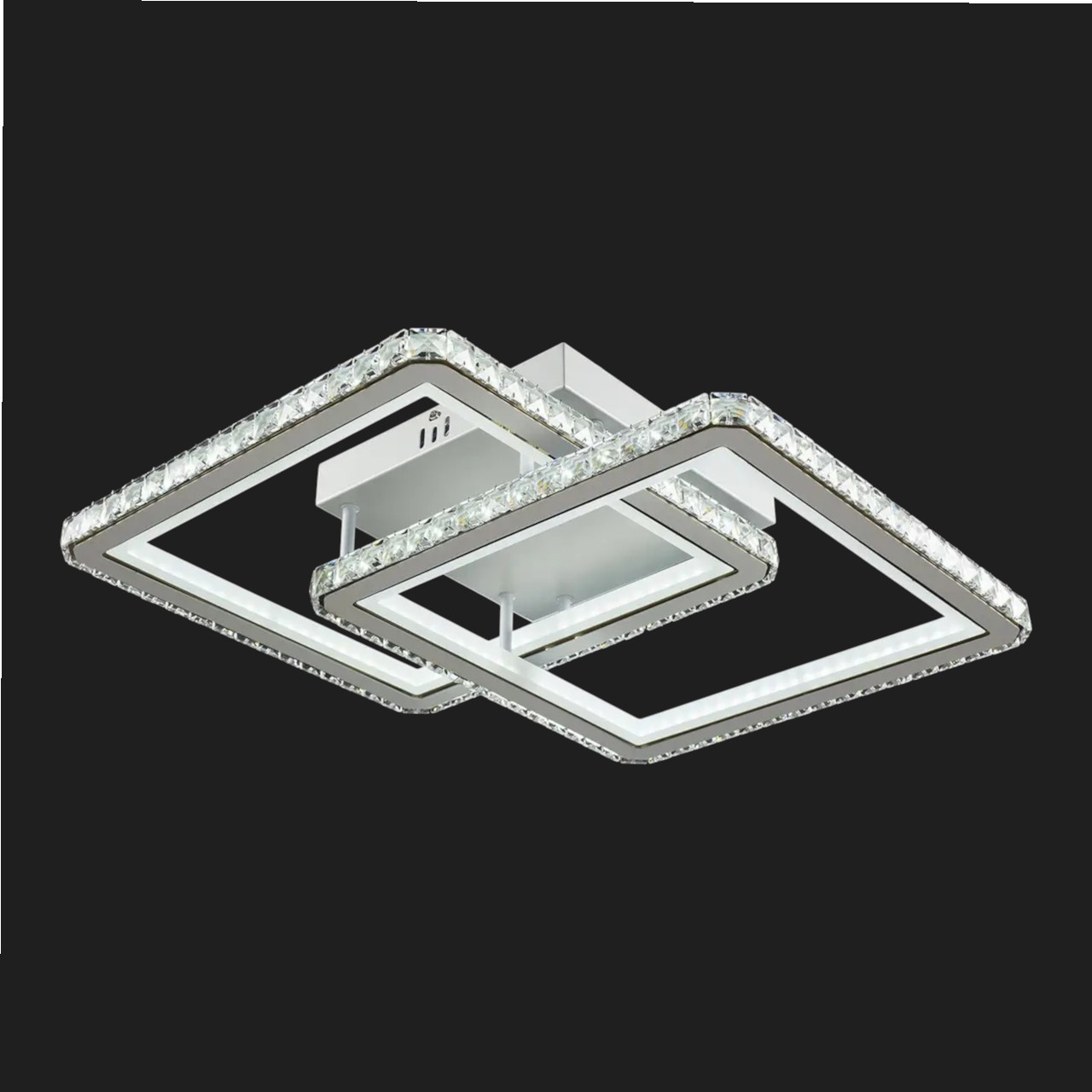 Люстра світлодіодна з кришталем 160 W на 20 кв. SY-19381/2 WH+TIGD, фото 1