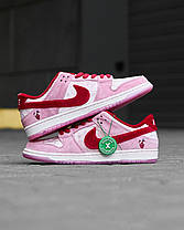 Кросівки Nike SB Dunk Low Strange Love Skateboards Кеди Найк СБ Данк рожеві унісекс демісезон, фото 4