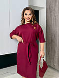 Суворе елегантне плаття великих розмірів у діловому стилі (р.48-58). Арт-2811/2, фото 3