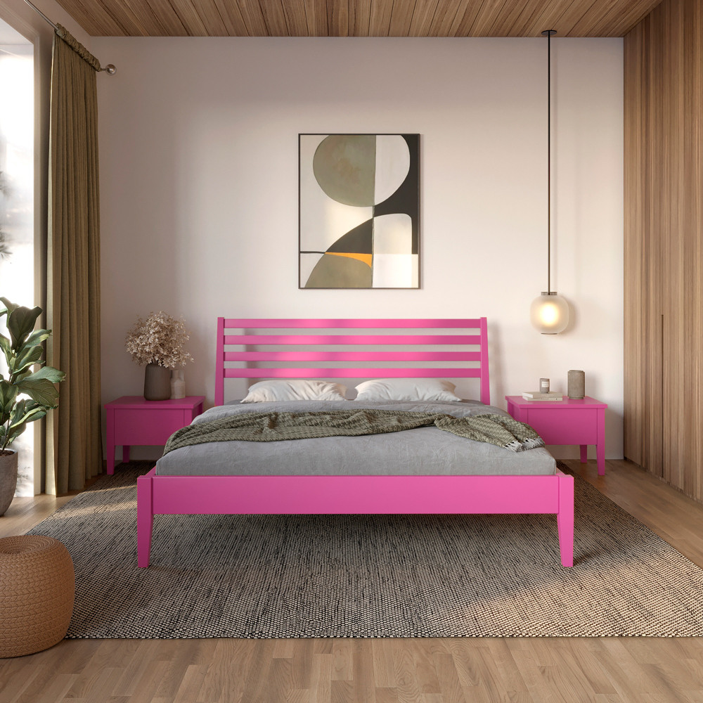 Полуторне ліжко Mebigrand Челсі Рожевий (S2060R30B) 120х200 см, фото 1