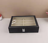 Шкатулка для зберігання окулярів 8  відділень , органайзер для окулярів Soulima 8512 Польща, фото 4