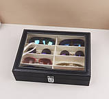 Шкатулка для зберігання окулярів 8  відділень , органайзер для окулярів Soulima 8512 Польща, фото 6