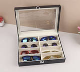 Шкатулка для зберігання окулярів 8  відділень , органайзер для окулярів Soulima 8512 Польща, фото 2