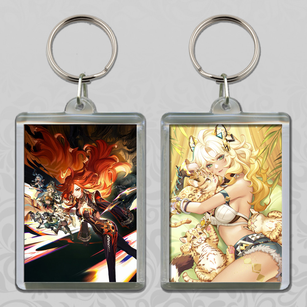 Брелок акриловий Genshin Impact Шилонен (прямокутний), фото 1