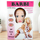 Надувна кукла BOYS of TOYS BARBI 3D з киберкожі для дорослих з вібростимуляцією для інтимних ігор