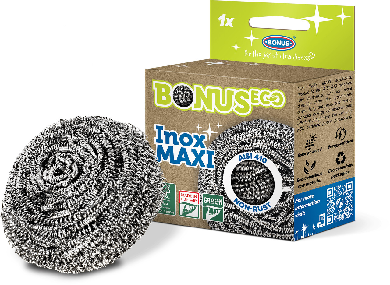 Шкребок металевий спіральний Bonus B149 Inox Maxi Scourer 1шт