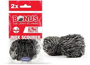 Шкребок металевий спіральний Bonus B088 Inox Scourer 2шт