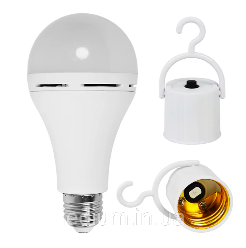 Лампа акумуляторна 11 Ват Е27 1800mAh з патроном LEDium