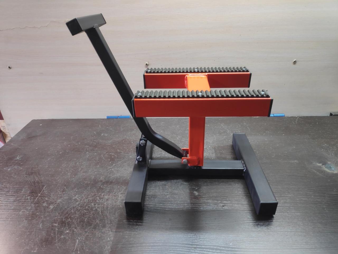 Універсальний підйомник підставка для мотоциклів V45579 (Помаранчева) 275мм- 420мм 150кг, фото 1