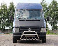 Кенгурятник WT003 (нерж) 60мм, с надписью для Volkswagen LT 1995-2006 гг от KNN комп.