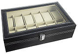 Шкатулка для зберігання годинників 12 відділення , органайзер для годинників Soulima 12534 Польща, фото 7