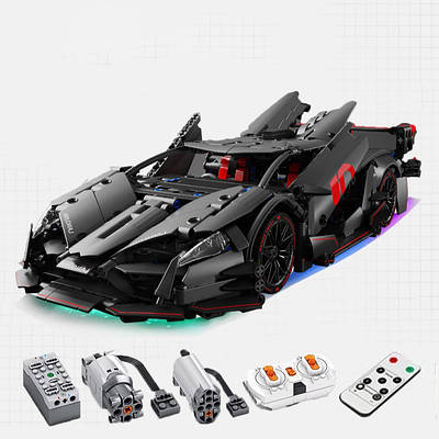 Конструктор Block Racing GT модель з пультом керування та підсвіткою