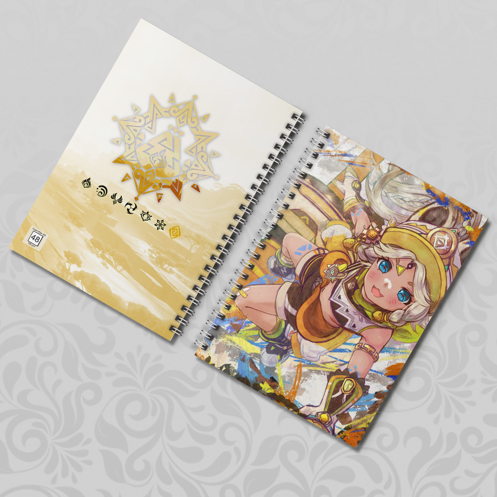 Скетчбук А5 Genshin Impact Качіна (на 48 аркушів), фото 1