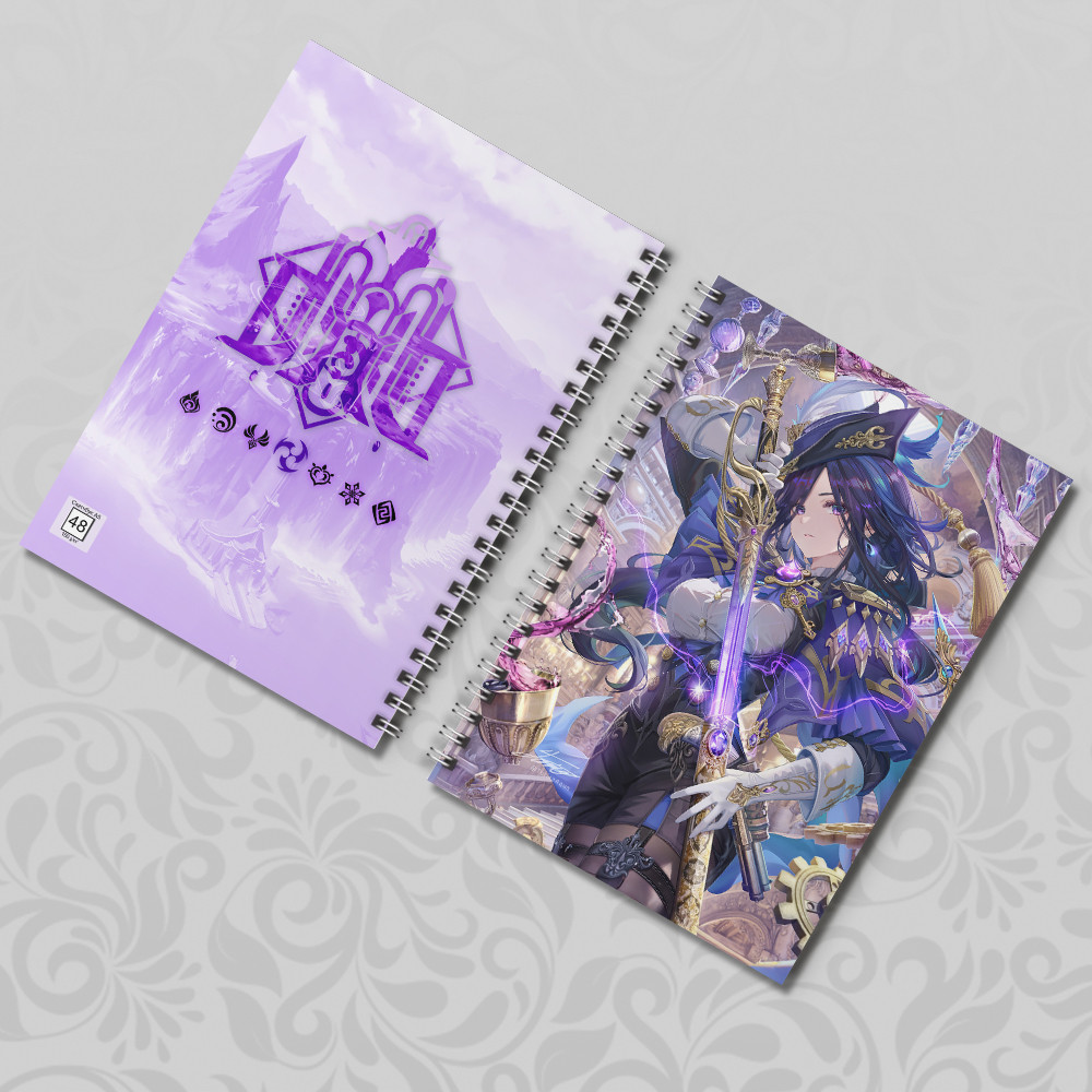 Скетчбук А5 Genshin Impact Клорінд (на 48 аркушів), фото 1
