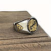 Каблучка чоловіча Вовки зграя захист титанова сталь панк вінтаж 21, фото 5