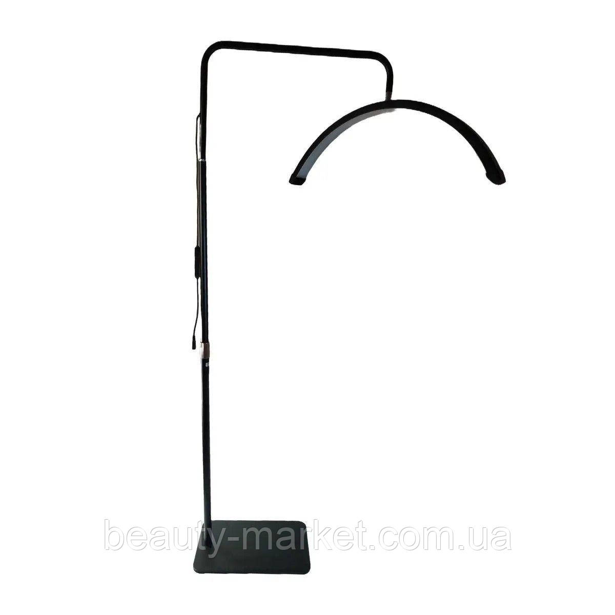 Безтіньова Led лампа для бьюті майстра Smart Moon Light HD-M6X, 50 Вт, чорна