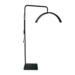 Безтіньова Led лампа для бьюті майстра Smart Moon Light HD-M6X, 50 Вт, чорна