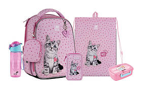 Шкільний набір Kite Education Studio Pets (рюкзак, пенал, сумка, ланчбокс, пляшка) 115-130 см