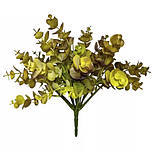 Штучний кущ самшит густий 25 см жовтогарячий, фото 3