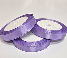 Стрічка атласна 1,2 см / 22,8м, колір бузковий (08)