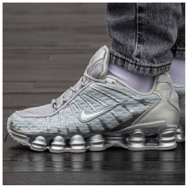 Мужские кроссовки Nike Shox TL Light Bone Metallic Silver Cool