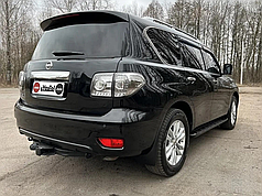 Фаркоп Nissan Patrol Y62 2010- (Ніссан Патрол Y62) без підрізу бампера Американська вставка під квадрат